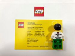 Lego Employee Business Card Minifigure - Kevin Hinkle - Rare Early