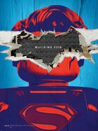 Superman BvS poster in LEGO form