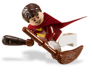 Wood on his broomstick.