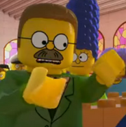 Ned appearing in "Brick Like Me"