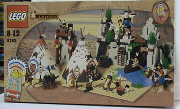 Lego indian village cheap