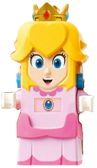 Princess Peach Super Mario Bros Minifig Fit Lego WM2070