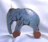 Wooden lego elephant