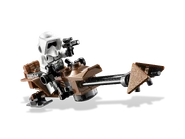 The Scout Trooper on his speeder bike