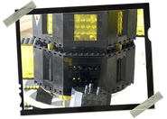 I use a combination of Technic pins and cross-member corridors to stabilize the four main towers and all elevated platforms.