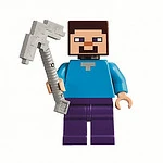 A front view of the final Steve figure