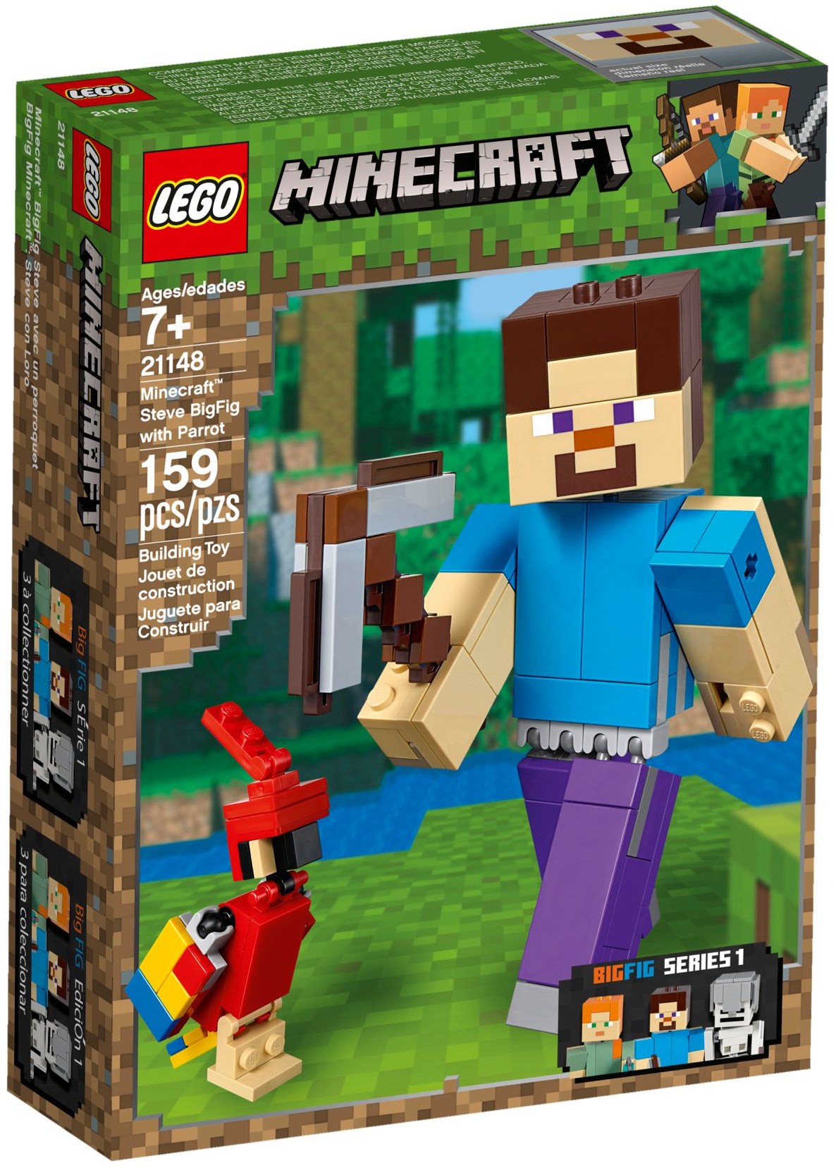 LEGO Minecraft 21113 The Cave STEVE Minifigure Figure Animal Villain- NEW