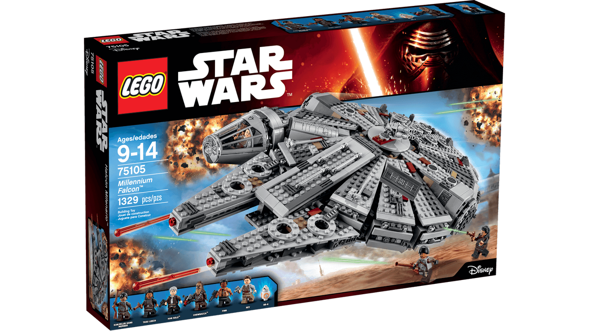 Lego Star Wars Episode 7 Set 75105 Millennium Falcon New in opened box -  2015