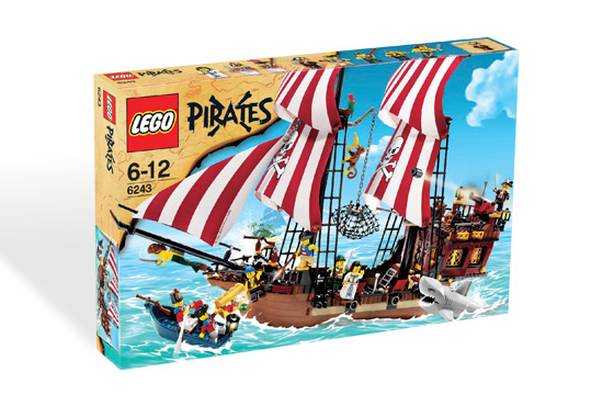 Lego large light grey shark from Pirates Brickbeard’s Bounty 6243 