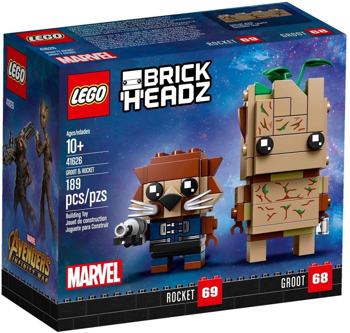Groot rocket brickheadz best sale