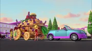 Char de fruits arrivée-Le concours de chars