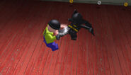 Batman fighting a goon