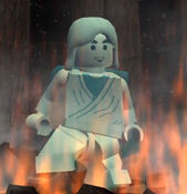 Anakin as a ghost in LEGO Star Wars II