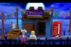 Lego monkey top island
