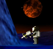 Explorien Chief minifigure exploring in LEGO Racers