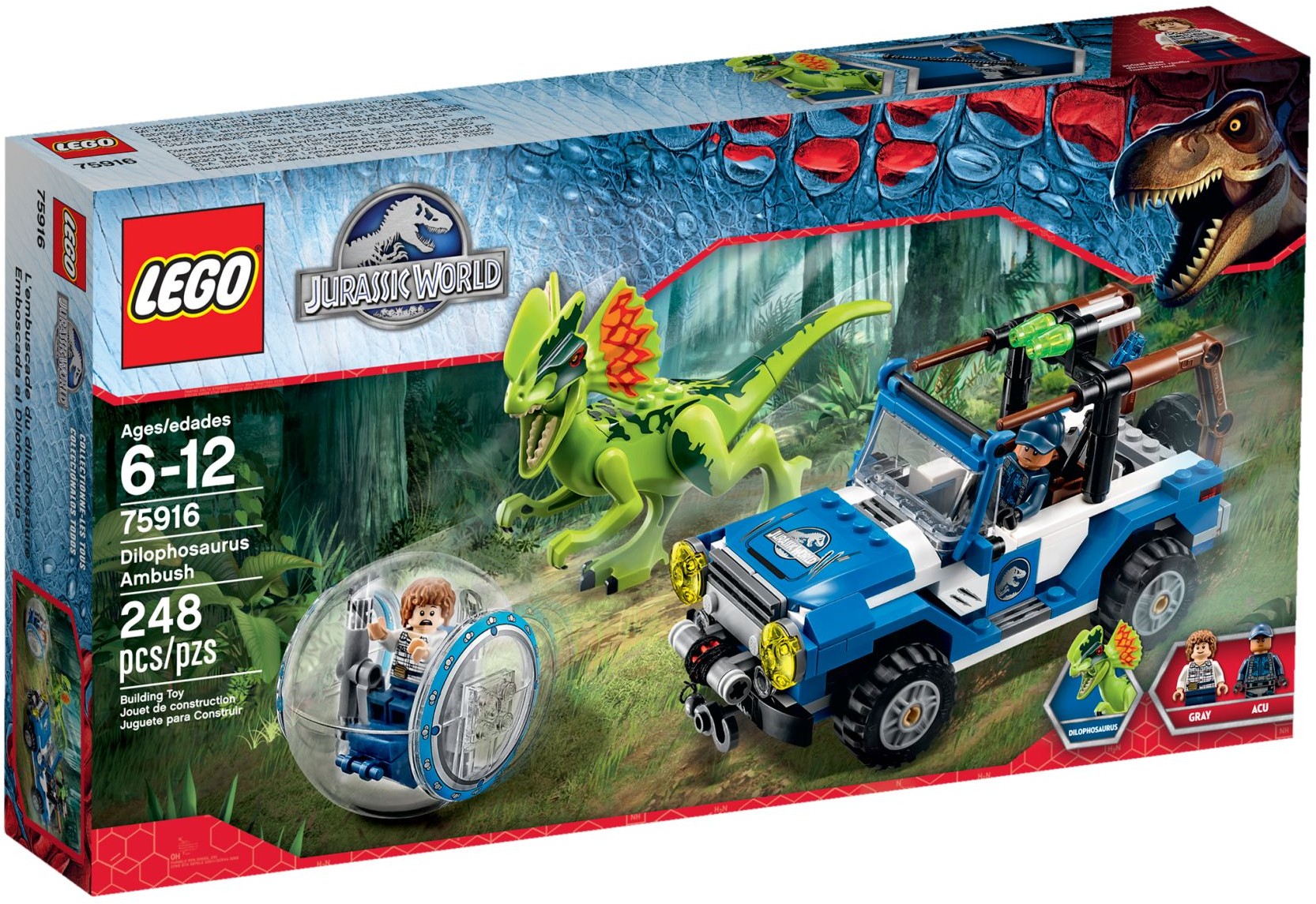 76958 - LEGO® Jurassic World - L'embuscade du dilophosaure