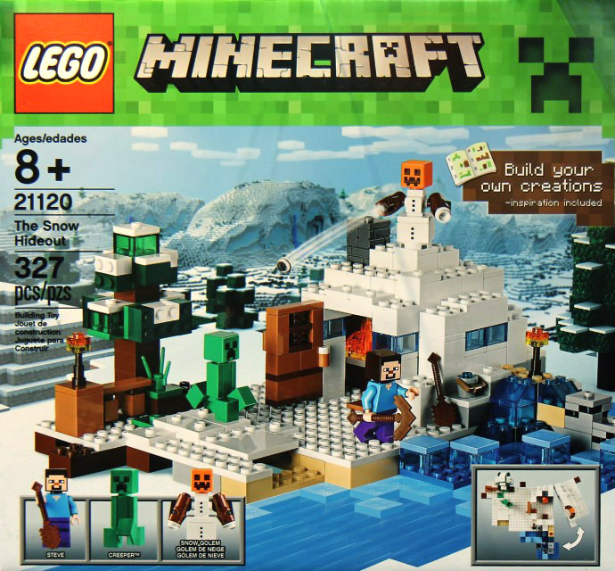 NEW LEGO 21120 Minecraft The Snow Hideout STEVE Minifigure Wood Pickaxe  Sword 