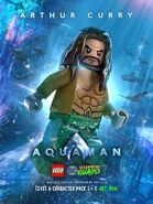 Promotional poster for the Aquaman DLC in LEGO DC Super-Villains