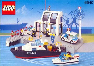 Lego police boat 1990s cheap