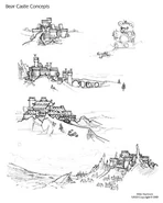 Bear castle sketches