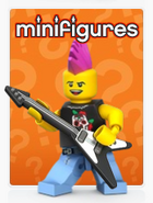 The Punk Rocker as the logo on the LEGO website.