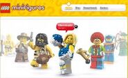 The Series 1 home page on LEGO.com