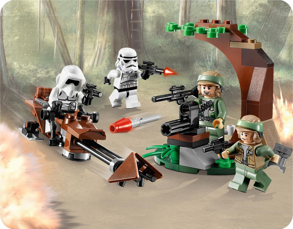 Lego 9489 star wars endor rebel trooper and imperial trooper battle pack hotsell