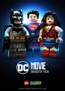 Promotional poster for the DC Films DLC in LEGO DC Super-Villains