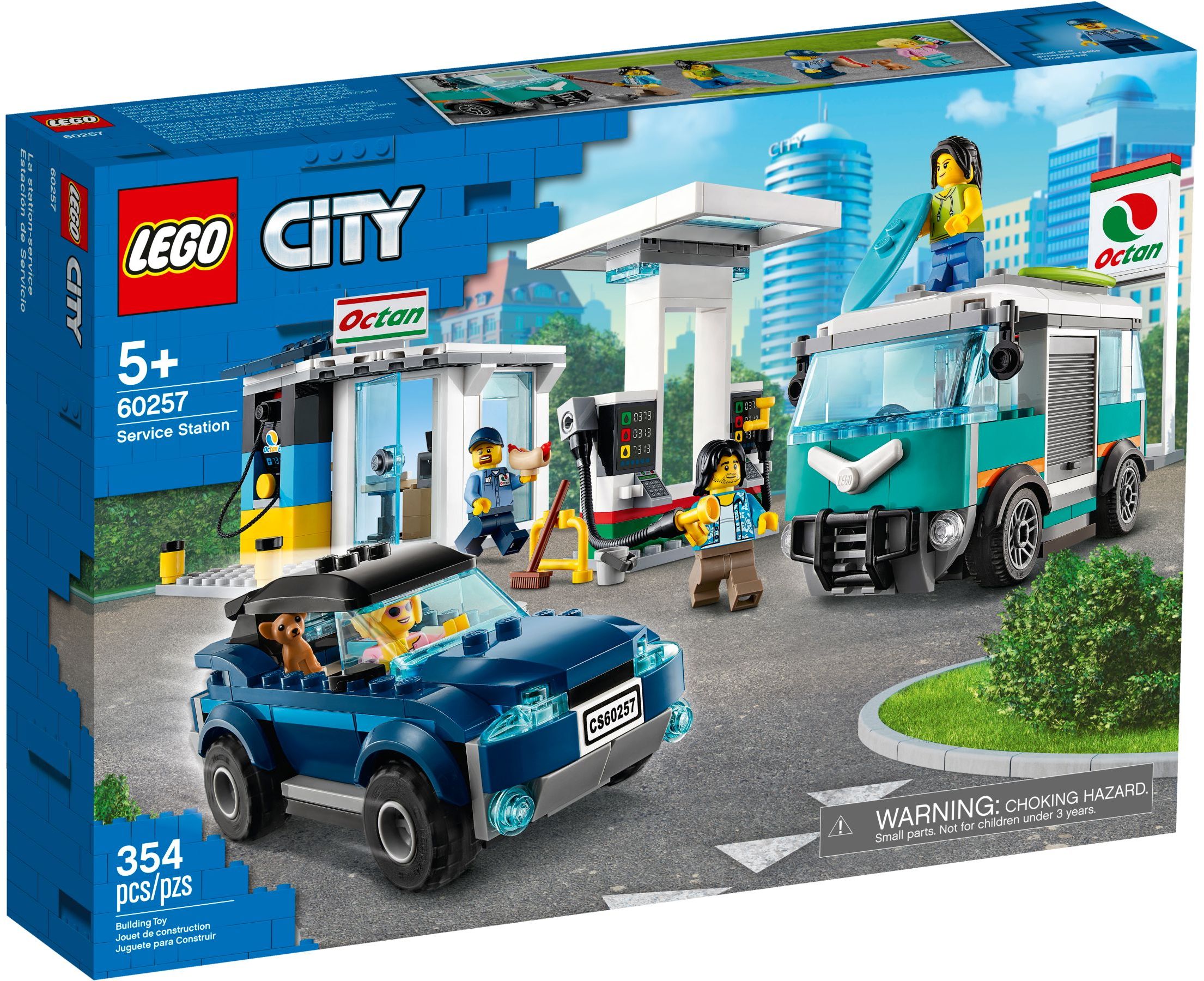 Lego City Gas Station STICKER SHEET ONLY for Lego Set 60257 Service Station 