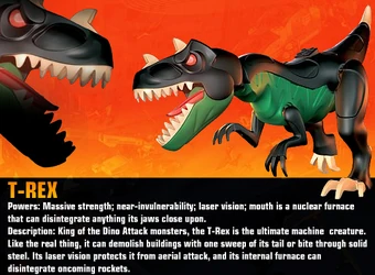 lego t rex attack