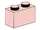 10003 1x2 Sand Red Bricks
