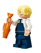 Sanji (chef) holding a fish