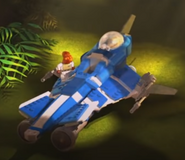 The similar starfighter owned by Ackbar in LEGO Star Wars: Droid Tales