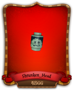 2011 Shrunken Head in CG