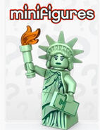 Lady Liberty as the logo on LEGO.com.