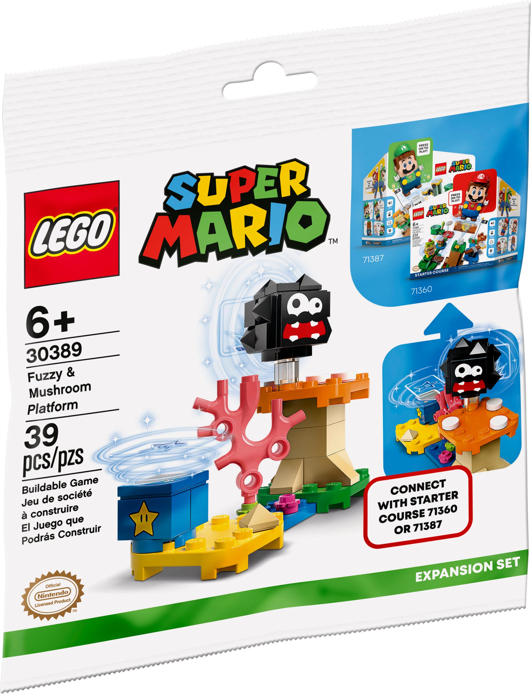 Fuzzy & Mushroom Platform (30389) | LEGO Super Mario Wiki | Fandom