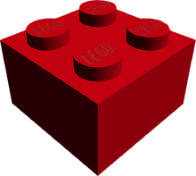 Red discount lego block