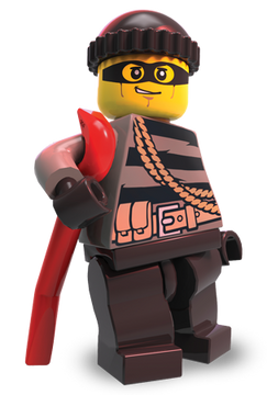 Lego robber figure sales