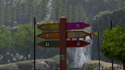 Road Sign Crescent Park