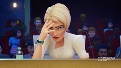 Dr Alvah is feeling embarrassed by her lackeys.