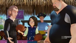 Stage 2 of Kacey’s distraction plan, coconuts.