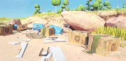 The logo is on every other piece of trash on the beach.