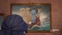 Chico accidentally damages the valuable painting.