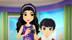 Izzy with his big sister Emma.