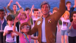 Olivia and Lucas at the Rad Dads concert.