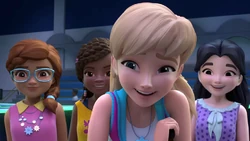 Then Stephanie tells "Good game" back to Kenny, since he really pushed her to work hard.