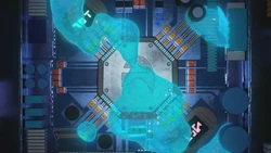 The blue goo inside the TrafficBot