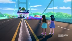 The bus has stopped.