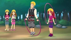 Franco and Mia jumproping.