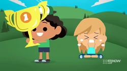 GameBoss won again and Stephanie’s avatar is still crying when she loses.